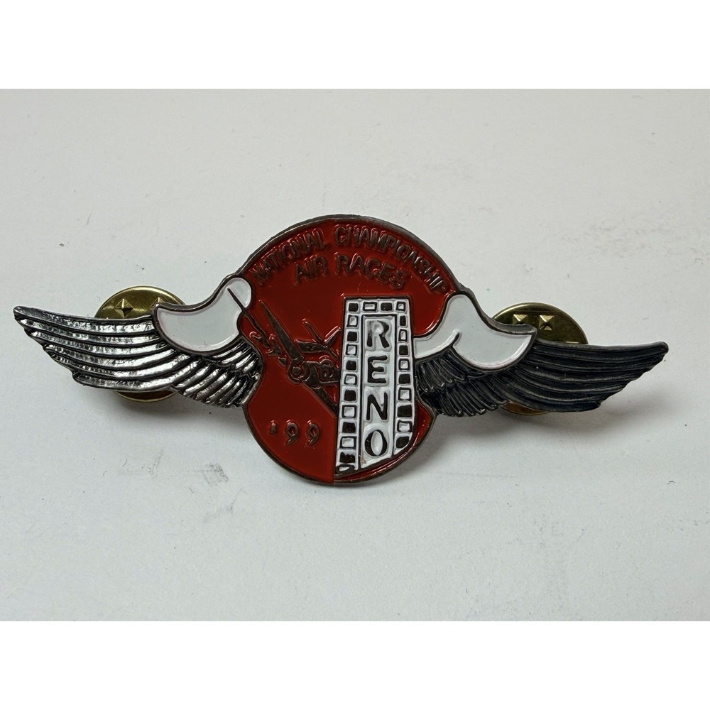 1999 National Championship RENO AIR RACES Wings Enamel Lapel Pin Nevada